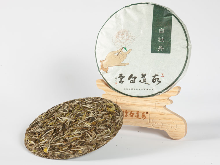 300g白牡丹白茶茶饼